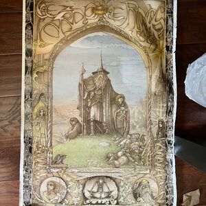 Vintage lord of the rings poster